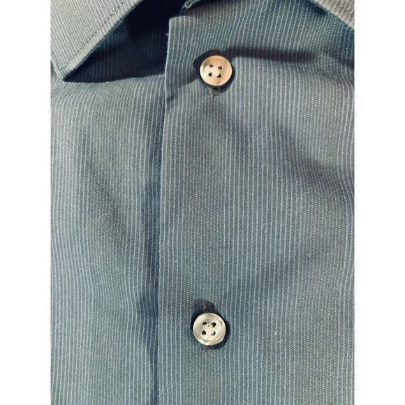 Concepts By Claiborne Cotton Wrinkle Free Button Down Shirt Size 17 1/2 34-35 - Picture 4 of 6